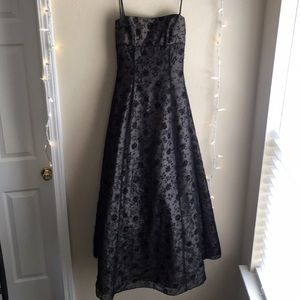 Morgan & Co. Black floral sequined dress